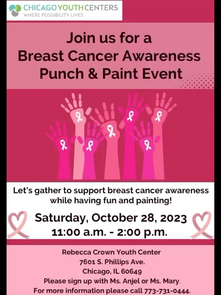 It was a pleasure to be apart of the Rebecca K Crown Center’s Breast Cancer Awareness Event. #cyc #pinkgiraffeartstudio #breastcancerawarness