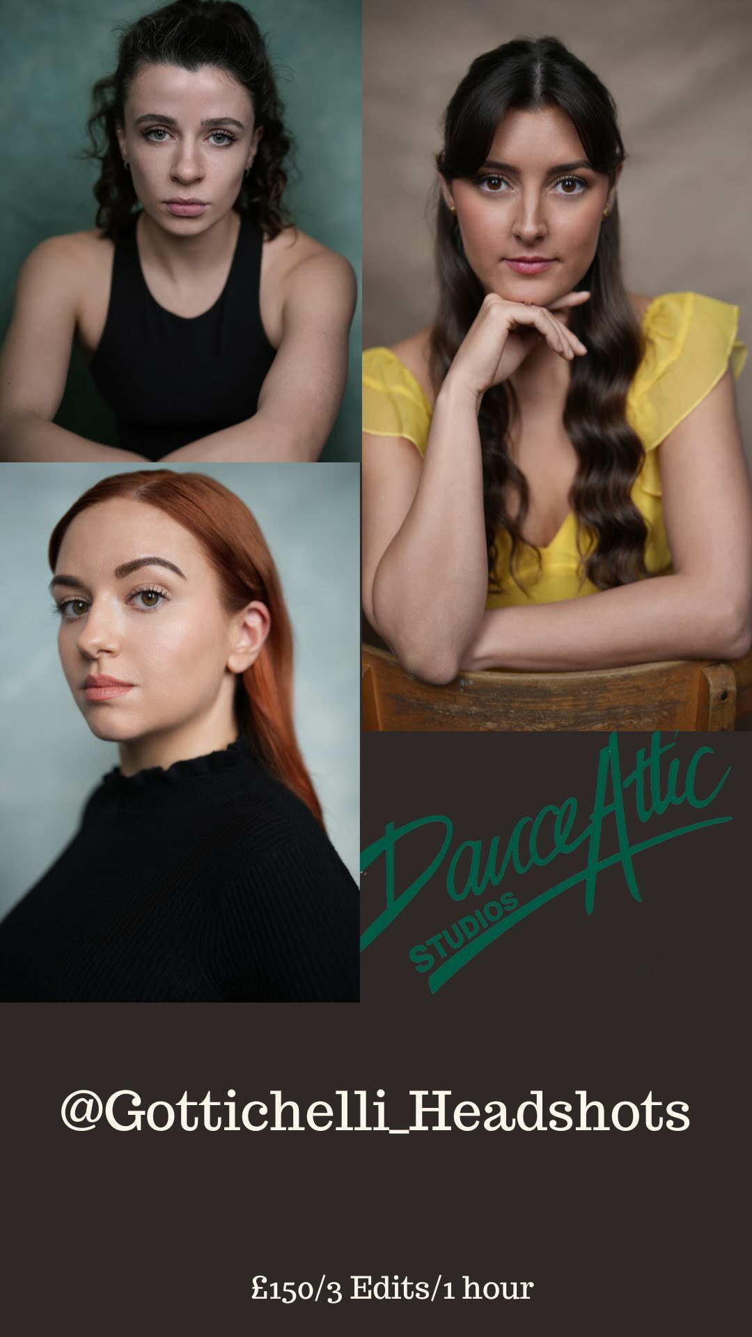 📸 📸 📸
@gottichelli_headshots are visiting Dance Attic on Thursday 25th & Friday 26th April!
If you are looking for some new images, please don’t hesitate to contact them directly to book on their handle - @gottichelli_headshots
📸 📸 📸
