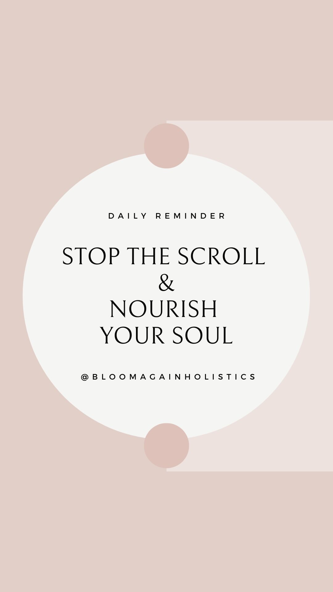 🧘🏻♀️💕Managing stress levels is just as important as the food you eat. A simple way to do that is being mindful of endless scrolling.
Stop the scroll & nourish your soul
Your mental & physical health will thank you ❤️
#mentalhealth #socialmediabreak #mindfulness #intentions #changeyourmindset #mindset
#mindsetmotivation #quotes #strong
#personalgrowth #mindsetmatters
#inspiration #strongmindset
#motivationalquotes #motivation #positivity
#positivequotes #consistency #growthmindset #2023goals #levelupyourlife #personaldevelopment
#growyourself #selflove #selfworth
#levelup #healthiswealth #mindsetshifts
#bloomagain #bloomagainholistics