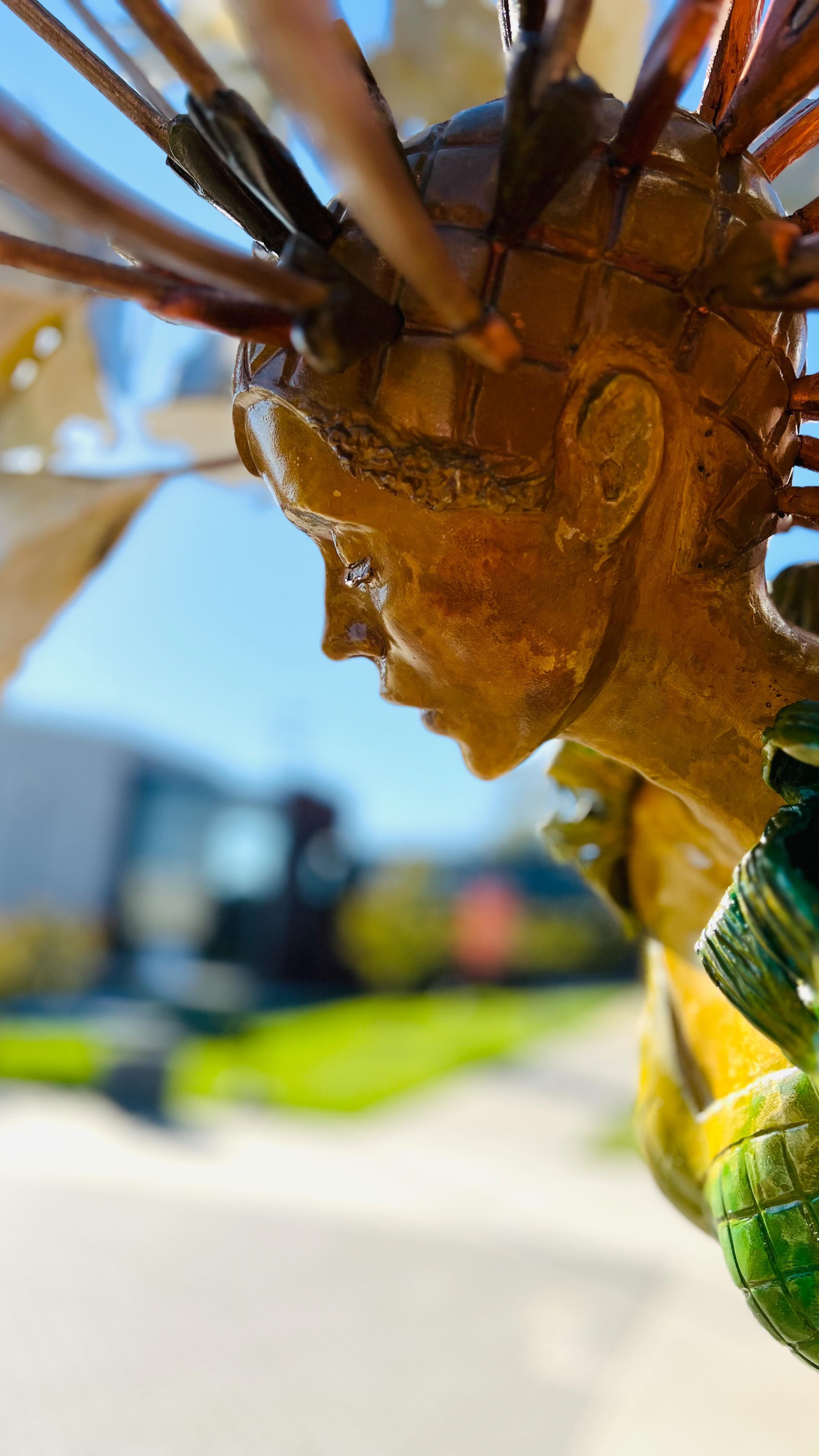 Should have done this on Halloween for the scare factor.
It’s terrifying to seal a sculpture for outdoor protection—the dew point can’t be too high, the temp can’t be too low, the metal has to be meticulously clean, the spray shouldn’t get in your lungs (wear a respirator!), and pray that you find all the drips before they dry!
It’s so scary. I looked scary. It’s permanent. No going back.
But every job has its downsides.
Which is why I consumed large amounts of chocolate when I got home.
Celebrating? Yes. Therapy? Yes.
#notmyfav
#everbritecoatings
#aluminumsculpture