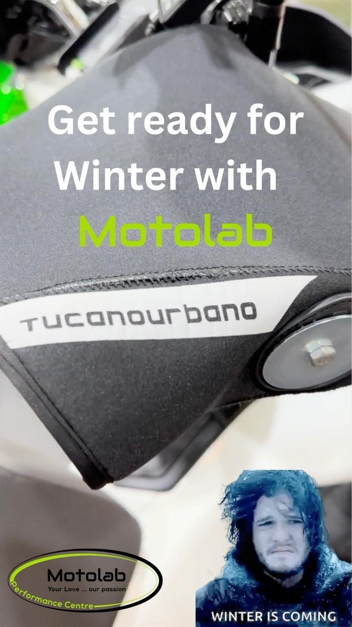 Brace yourselves, riders! βοΈ Winter is coming, but weβve got you covered at Motolab! ποΈ Warm up those chilly rides with our wide range of cold-weather accessories, including the ultimate hand-saving Muff! π§€π₯ Donβt let the cold keep you from the open road. Stop by Motolab today and gear up for a cozy winter ride! π¨οΈβ€οΈ #RideInComfort #WinterIsComing #Motolab #ride #ridesafe #bike