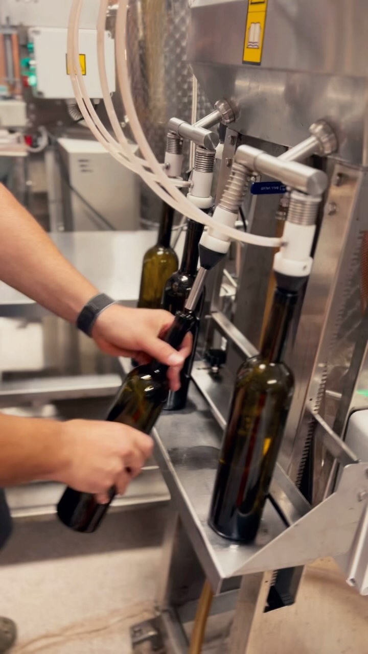 Time to bottle our #Zafrana2023 to make room for the upcoming #2024Harvest! Let’s bring it on! 🌿🍇 #WineLovers #HarvestSeason #Winemaking