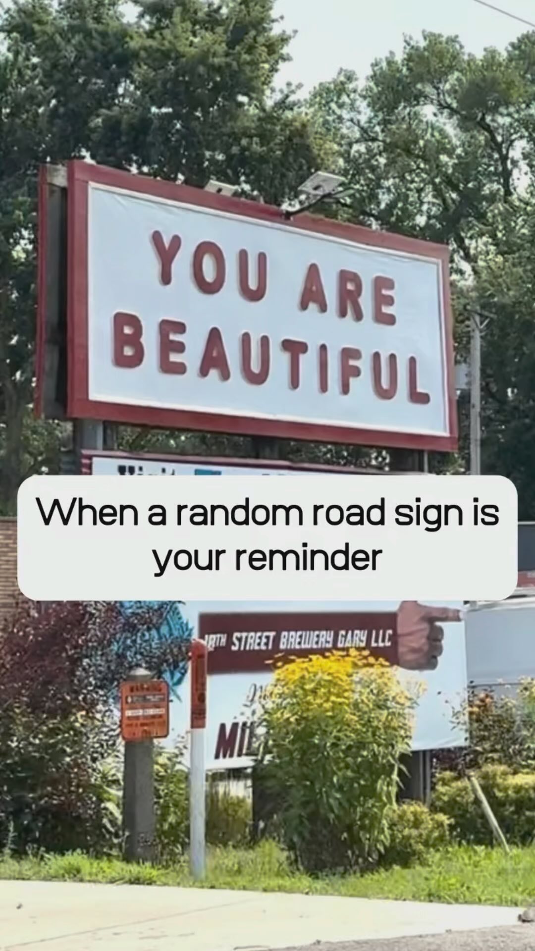 When a random road sign can be a great reminder! Hold on to this one, keep it with you…don’t let it just pass you by!🥰🪧
.
.
.
.
.
.
.
.
.
.
.
.
.
.
.
.
—I am beautifully blemished
#yoursign #mysign #neverforgetit #tellyourself #youarebeautiful #message #BeautifulAsIAm #inspirational #positivity #beautifullyblemished