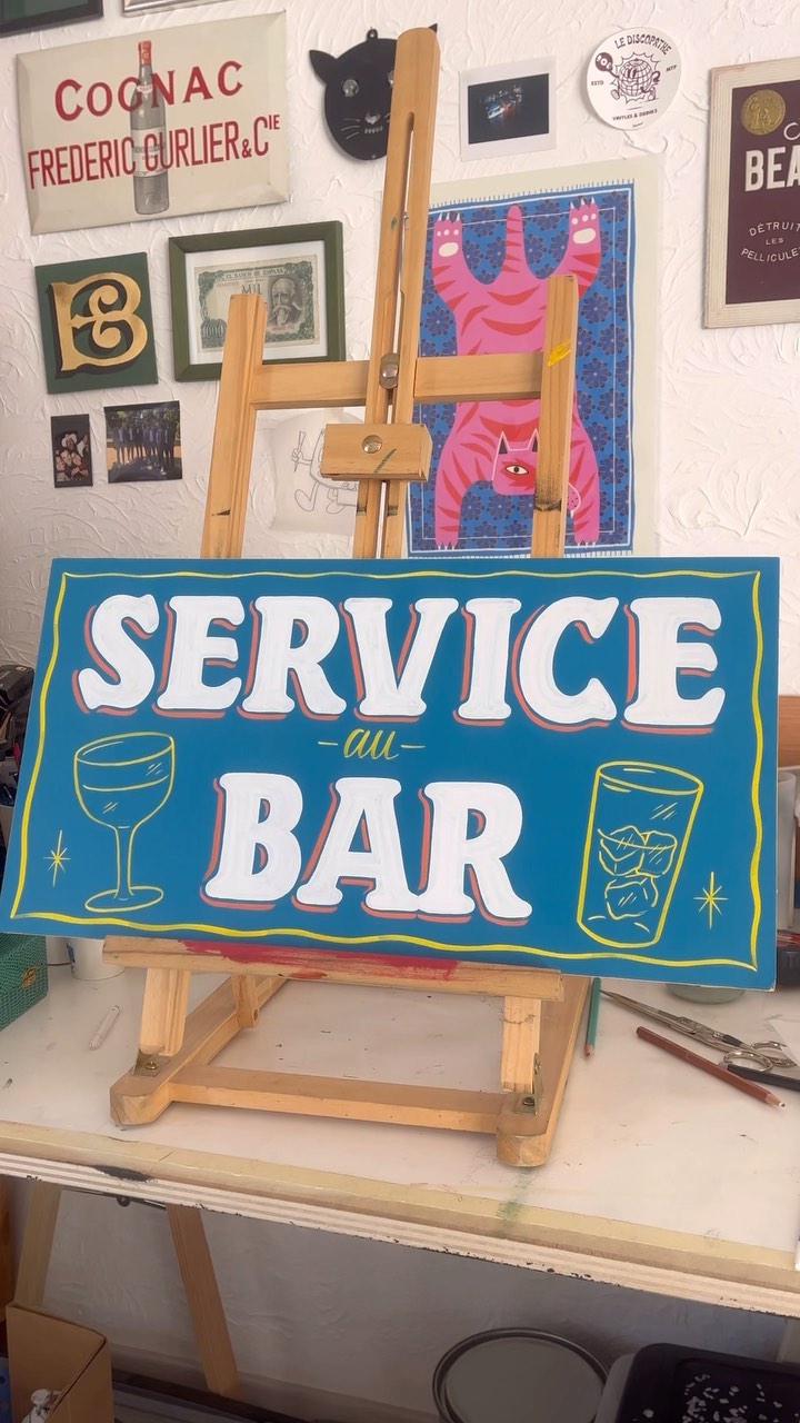 Va falloir se lever ! 🍻
#peintalamain #peintreenlettres #alwayshandpaint #signpaint #signpainting #handpainting #lettering #handlettered #handlettering #practice #typography #bar #restaurant #nimes #montpellier #occitanie #luckylucien
