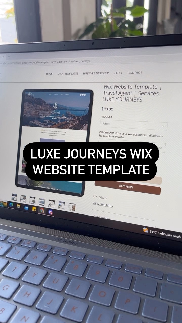 ✨ Introducing the Luxe Journeys Wix Template - perfect for any travel blogger, influencer or agency! 🌴🌊🌞 With its stunning design and seamless functionality, it’s never been easier to showcase your travels and inspire your followers! 📷👀 Check out the link in my bio to explore this new template and elevate your online presence! ✈️🌍 #LuxuryTravel #WixTemplate #TravelBlogger #Influencer #TravelAgency #OnlinePresence #NewRelease #ExploreTheWorld #Wixwebsitetemplate #wixwebsite #luxurytraveller #travelagent #travelagentwebsite 🌎✈️👀