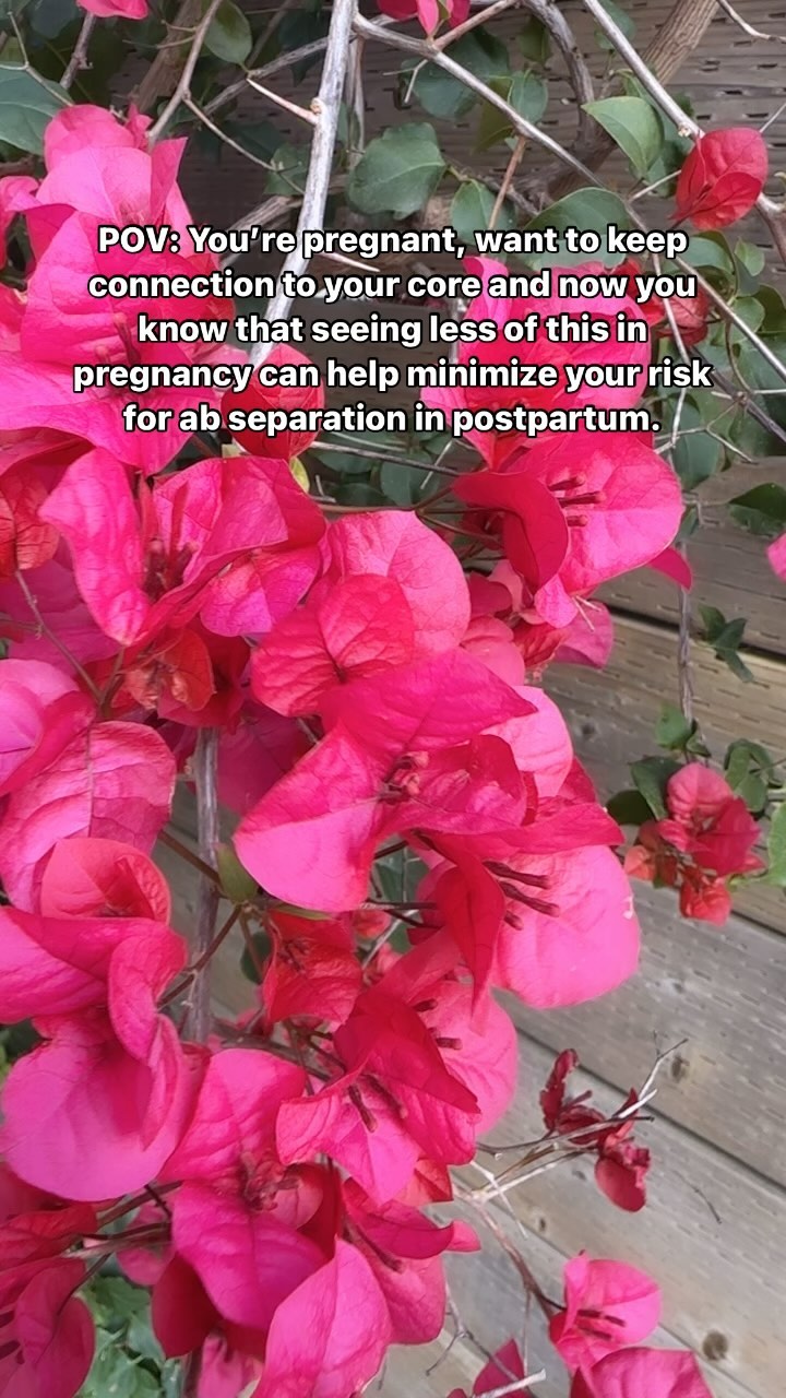 This is why ⬇️
This is what ‘coning’ and ‘doming’ look like in pregnancy.
It’s pressure being placed on the connective tissue between your ab muscles (that can end up as ab separation or Diastasis Recti in postpartum.)
If you see this happen to your belly when you’re pregnant, it’s a sign that your abdominals and connective tissue are experiencing too much pressure OUT.
Will seeing doming automatically give you diastasis? No. But in general we want to minimize how much we see this happening in our abs, especially in repetitive movements you’re doing in daily life like…
🏹 Getting in and out of bed
🏹 Sitting up after sitting on the couch
🏹 Doing roll ups or roll downs in exercise or general crunch-type ab work
🏹 Heavy pushing / pulling movements
The fix?
Get your deep core activated through your breathing and retry the movement. OR change the way you’re doing the movement (like roll down to your side to lay down and again roll the side when you come up too) to minimize the outward pressure.
Not sure if you’re doing it right?
Come join us in our Expecting to Flourish membership FREE for 7 days, and you can join the live call and get support this Wednesday in real time!!
Comment FLOURISH and I’ll send you the link!
#fitnessmom #womanshealth #momfit #prenatalworkout #prenatalfitness #activepregnancy #secondtrimester #bunintheoven #diastasis #thirdtrimester #preggers #momstobe #mamalife #njmoms #pregnancyworkouts #pregnancyworkout #prenatalyoga #strongmom #strengthinmotherhood #empoweringmoms #movementismedicine #babyfitness #fitpregnancyjourney #yogaprenatal #fitmoms #pelvichealth #njyoga #preggolife #prenatal #strongasamother