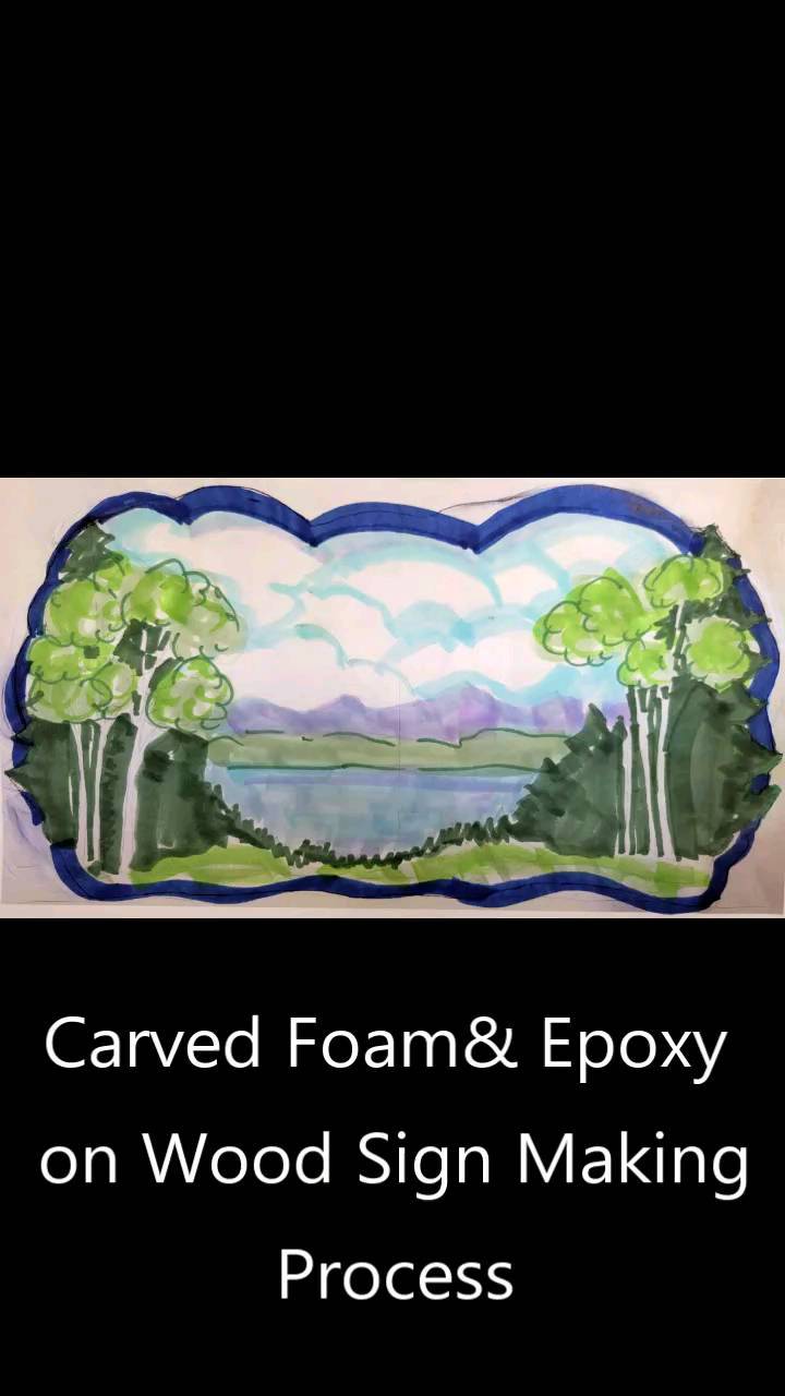 I am sharing a video of the process I used to create this fun sign I that I recently made 😀
#nhartist #nhart #signmaking #carvedsigns #epoxyart #amusementparkart #acrylicpainting #nhscenery