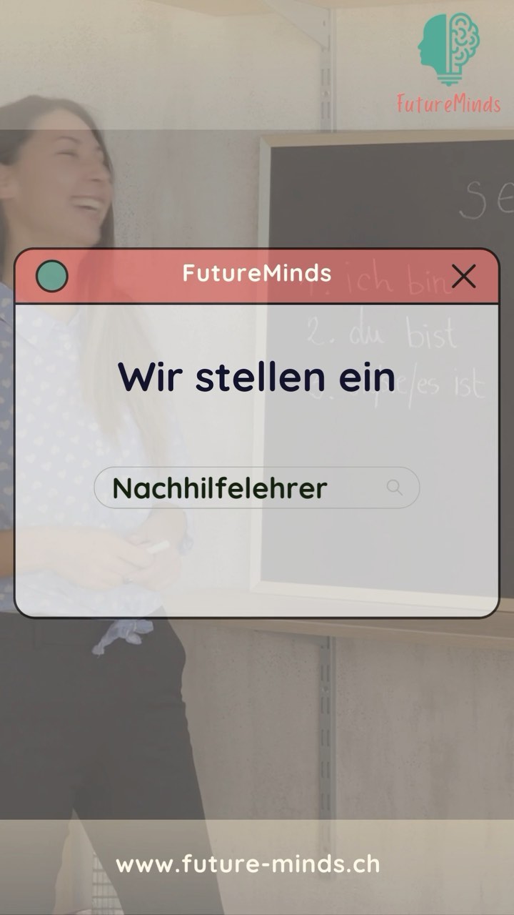 Wir suchen Nachhilfelehrer zur Erweiterung unseres Teams! Erfahre mehr und bewirb dich unter www.future-minds.ch📚📝
——————————————————————————————
We are looking to hire tutors to expand our team! Find out more and apply at www.future-minds.ch📚📝
.
.
.
.
.
.
.
#tutoring#education#learning#school#nachhilfe#teaching#tutor#mathematics#deutsch#english#ausbildung#matura#privatetutor#study#student#studyskills#timemanagement#organisation#future#lachensz#revision#job#wearehiring#zürichsee#onlinelessons#onlinetutoring#foryoupage