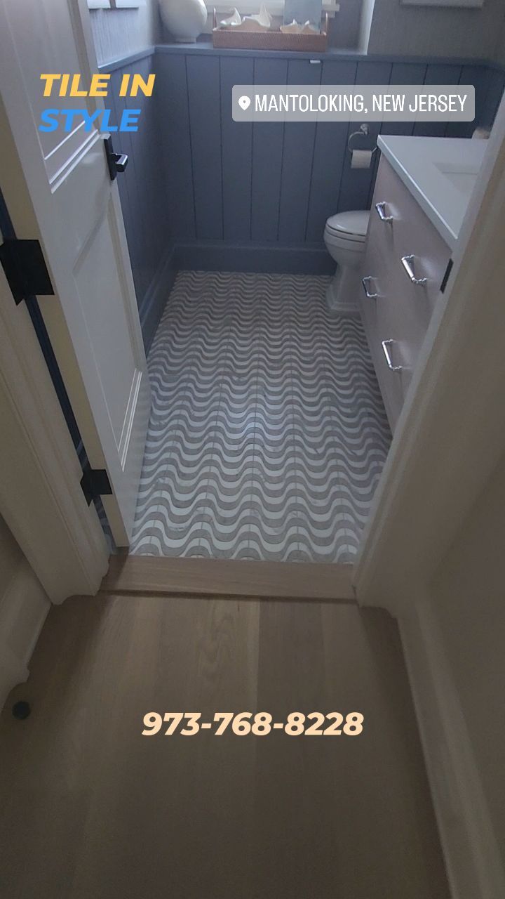 #powder #marble #tileinstylellc #tile #tileinstyle #fyp #tileinstaller #marblemosaic #beachhouse