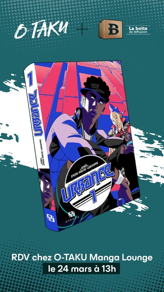 Je serai présent à @otakumangalounge le dimanche 24 mars à partir de 13h pour vous rencontrer et dédicacer votre copie du 1er tome d'Urbance ! Et si vous avez des questions sur la création de mon manga ou sur l'univers de celui-ci, ça me fera plaisir de vous en parler :)
N'hésitez pas à jeter un oeil sur les comptes Instagram de @otakumangalounge et @la_boite_de_diffusion pour avoir plus d'infos, à très vite!
@ankama_editions #otaku #urbance #mangas #manfra #mangafr #joeldosreisviegas #dystopian #scifi