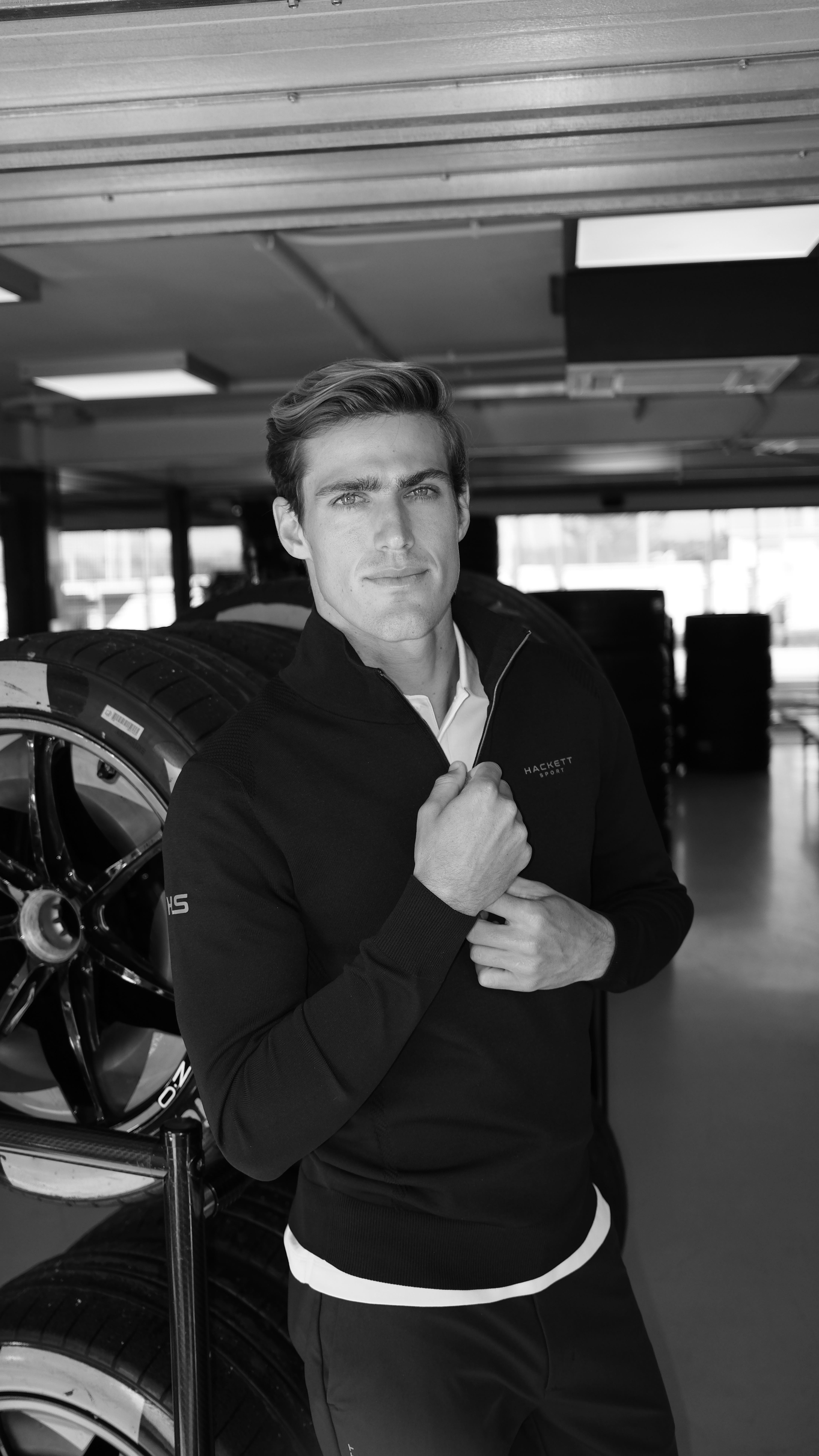 🎥 Behind the Scenes
Take a peek behind the scenes of our recent Hackett Sport x Formula E shoot, capturing that trackside energy with a touch of everyday sophistication. 🏁