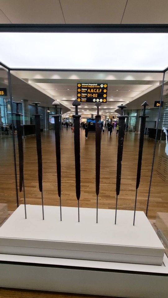 The Ulfberth Swords
Perhaps europas earliest example of branding
As written on the display:
"Real Viking Swords
These seven swords are from
the world's most comprehensive collection of artifacts from the Viking Age. Free men of the Viking age had both the right and the duty to bear arms. The old norse sagas speak of powerful swords that were passed down from generation to generation"
Courtesy of the historical museum, University of Oslo in collaboration with Avinor Oslo Airport.
Displayed at Gardermoen Airport, Norway.
#historiskmuseumoslo #oslogardermoenlufthavn #gardermoem #realvikingswords #theulfberthswords #ulfberth #ulfberthsword #norseculturalheritage #norsetradition #norsehistory #vikinghistoryandculture @historiskmuseumoslo
@oslolufthavn