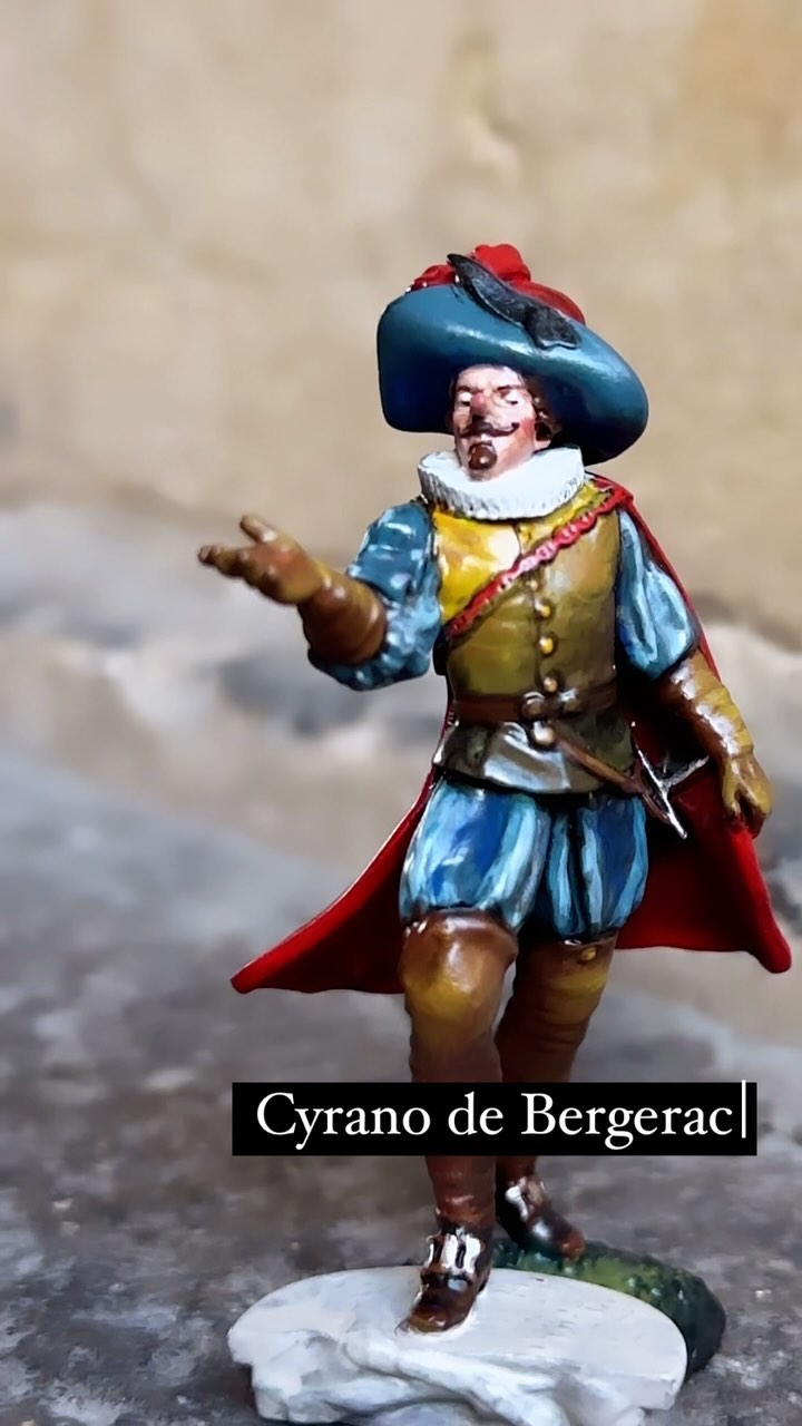 #cyranodebergerac #lesdrapeauxdefrance #figurine #miniaturepainting #histoire #theatre #emondrostand #history #present #palaisroyalparis #soldatdeplomb #comediefrancaise #parís