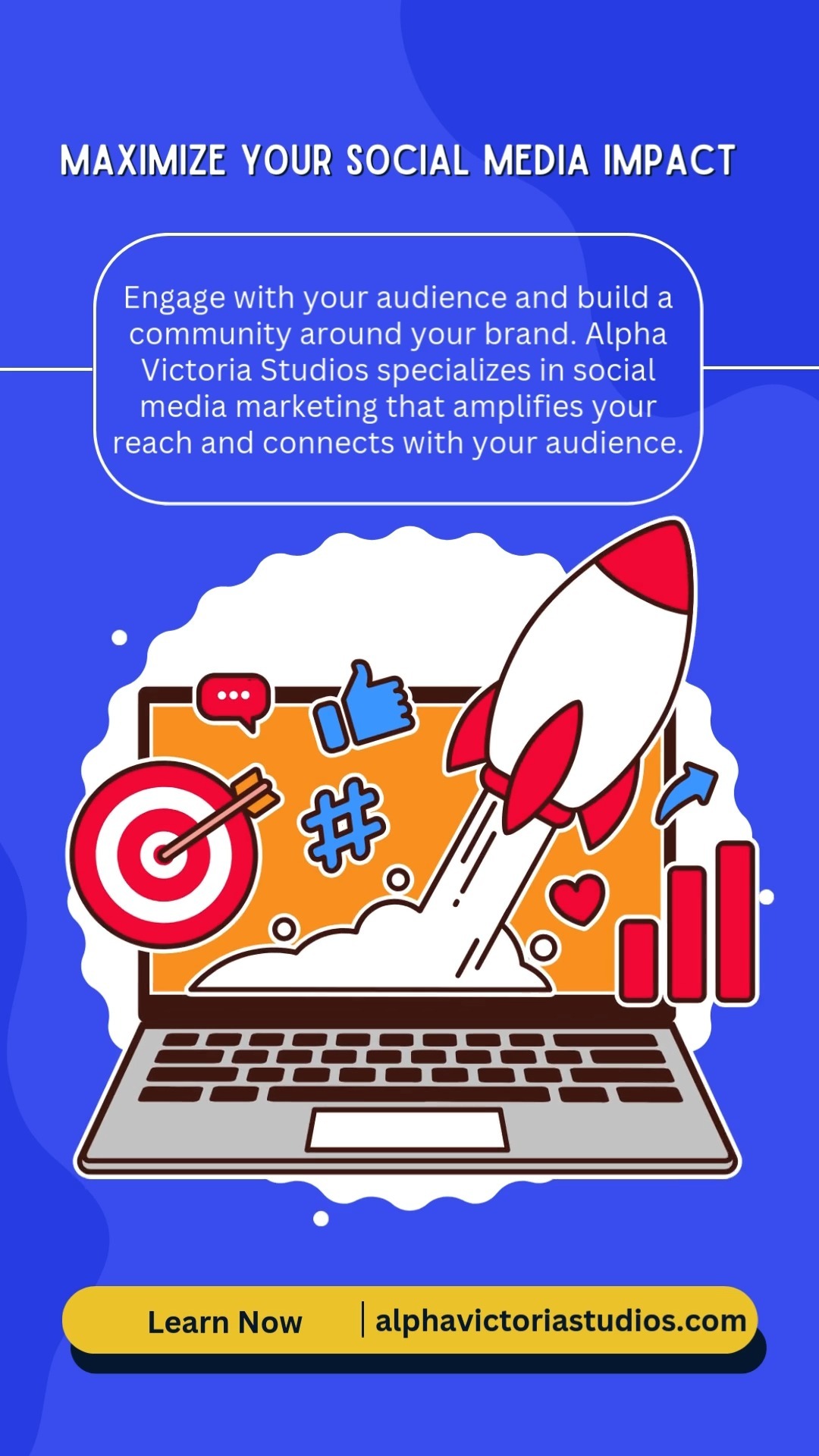 Maximize Your Social Media Impact || Engage with your audience and build a community around your brand. Alpha Victoria Studios specializes in social media marketing that amplifies your reach and connects with your audience.
Visit :- https://www.alphavictoriastudios.com/
#SocialMediaMarketing #EngageWithYourAudience #ContentCreation #SocialMediaSuccess #BrandBuilding #DigitalEngagement #SocialMediaGrowth #OnlineBranding #CommunityBuilding #DigitalMarketing #SocialMediaStrategy #IncreaseYourReach #ContentThatConnects #BrandVoice