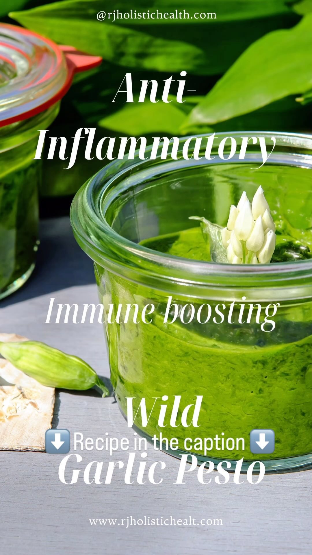 Save this for later
It’s wild garlic season!
Garlic is known for its sulphurous compounds that are antibacterial and anti fungal.
This recipe will help the circulatory system, digestive system, boost the immune system and help eliminate toxins from the body.
200g Wild Garlic leaves (really make sure you wash it properly)
Juice of 1 lemon
1/2 a tea spoon of Sea Salt
150ml of extra virgin olive Oli
100g of cashew nuts (can use pine or walnuts as well)
50g of Organic Parmesan (optional)
Blend and serve with fresh baby tomatoes and walnuts for your daily dose of Omega 3 fatty acids
#wildgarlic #wildgarlicpesto #health #immunity #detoxify #womenshealthcoach #fertilitycoach #sustainableeating #guthealthmatters #guthealth #guthealing #wellbing