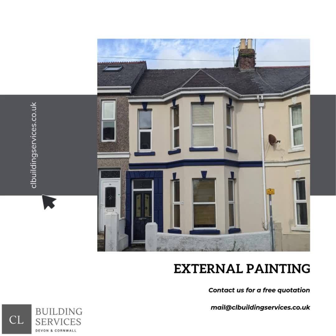 Does your property need a fresh lick of paint? 🖌️
With the sun shining ☀️ it's time to contact us for a free quotation!
#renovation #builder #construction #building #cornwall #kernow #uk #instagood #callington #smallbusiness #business #launceston #truro #newquay #bodmin #liskeard #saltash #penzance #falmouth #padstow #devon #southwest