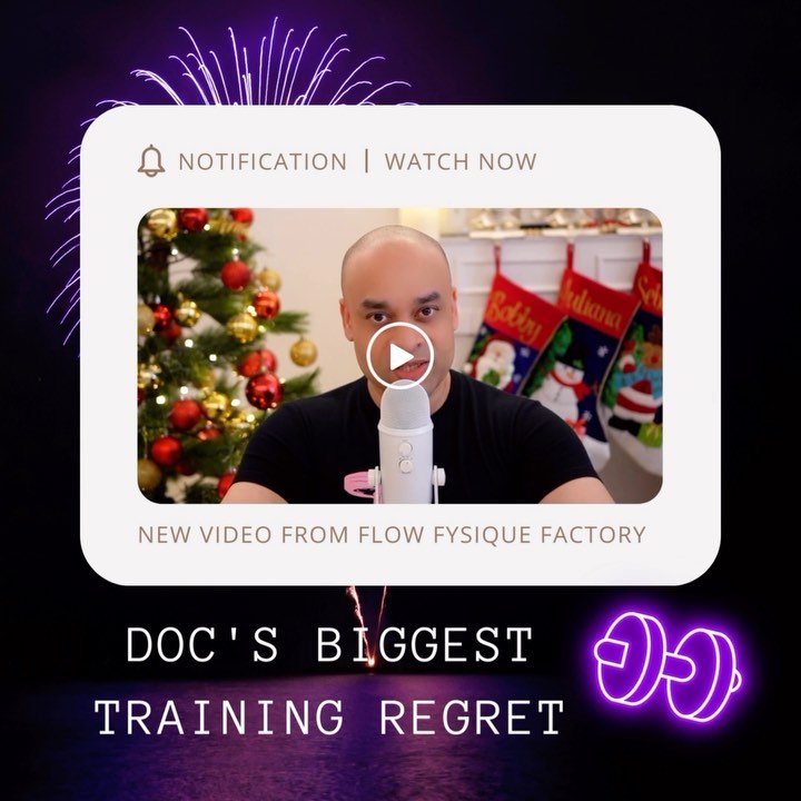 The doc reveals his single biggest regret when it comes to training and fitness and it’s the single most important thing you can do if you’re looking to transform your body, lose fat, put on muscle and get into shape!
Video link in bio!
Happy New Year folks - a year of great results awaits!!
#3fenergy #flowfysiquefactory
