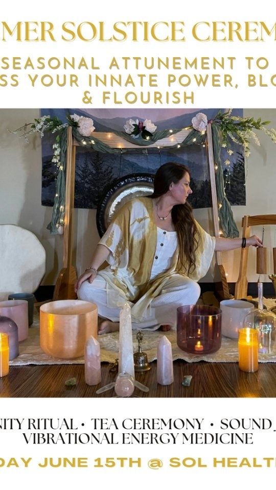 "And the day came when the risk to remain tight in a bud was more painful than the risk it took to blossom"
You are worthy of accessing your inherent blossoming.
If you are ready to restore your innate rhythms, to flourish this Summer and yearning to be supported in that profound process, join me this Saturday at the Summer Solstice Ceremony.
I would be honored to witness you in your fullness.
๐ผ๐๐ธ