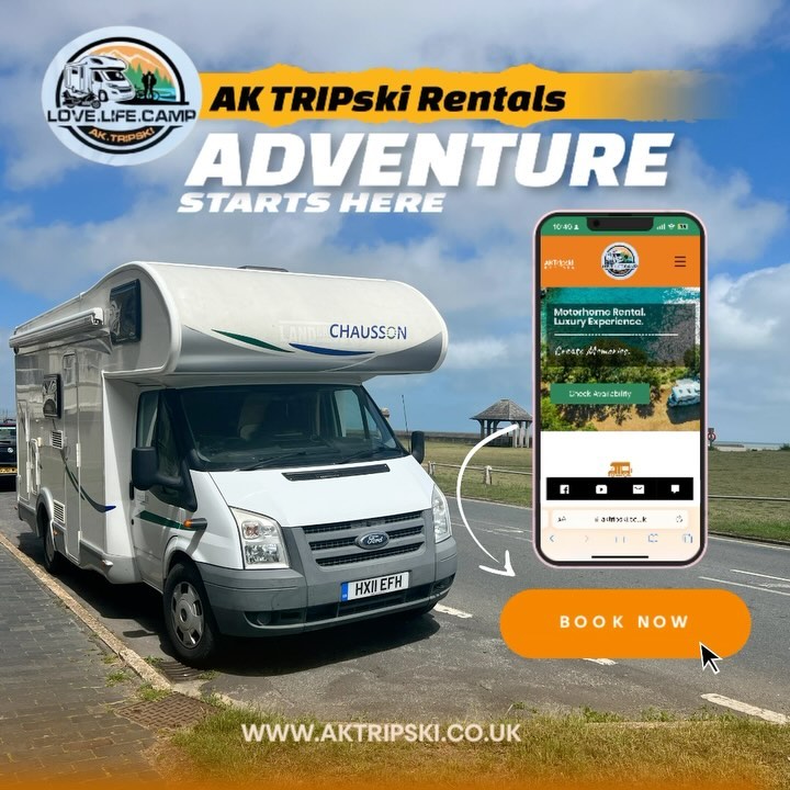 Are you ready to hit the road and explore the great outdoors ? 🚐
Look no further. Our motorhomes are perfect for those looking to get away from it all experience the beauty of the UK.
Couple of slots left in / July / August / September
Book Your Motorhome Experience
Create your memories!
Find out more and contact us directly or simply check availability via website.
🌐 www.aktripski.co.Uk
📩 info@aktripski.co.uk
#motorhomerental #motorhomehire #boboonie #chausson #memories #summervibes #campervanlife #campervan #hertfordshire #essex #travel #discoveruk