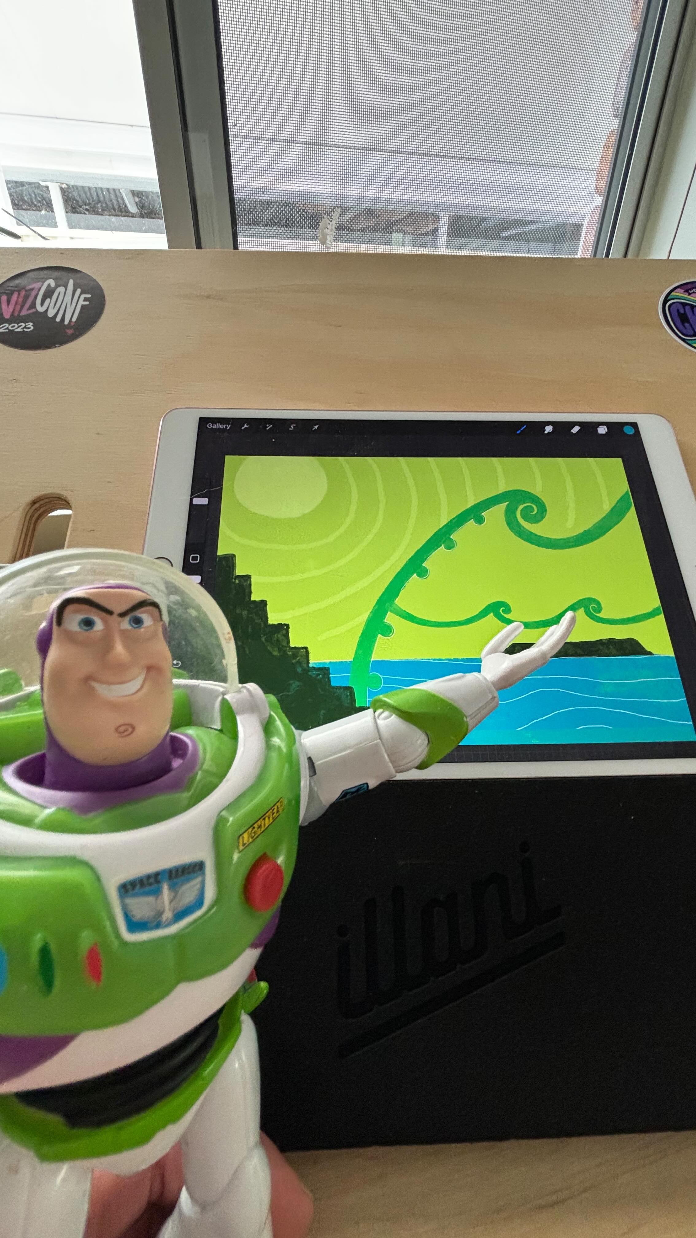 What a way to start the day with my new work station from @ill.ani while I develop a visual story for @chiropracticbalance #visualstorytelling #ergonomicworkstation #happyfriday