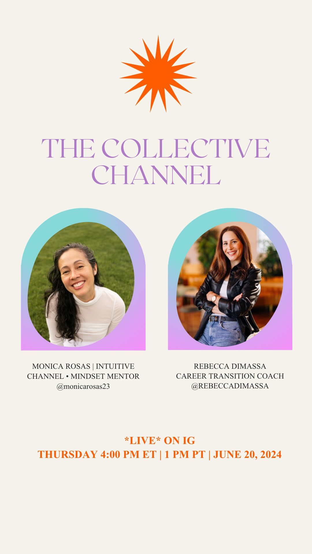 ✨IS A CARER CHANGE IN THE CARDS?✨ Join @rebeccadimassa Career Transition Coach extraordinaire 🤩 and I chat about how to align your inner purpose with your career. Yes it’s possible! ✨ … AND we share lots of juicy, practical tips on how to brand yourself as a stand out, either when searching for a new job, or shifting careers - everything from what your LinkedIn should look like to what mindset you want to cultivate.
A perfect conversation leading up to a hard working Capricorn full moon 🌕 tomorrow, and on the midpoint of the year. HAPPY SOLSTICE ☀️
An excellent time to reflect and refine upon your yearly goals so far. 💯
This is also the last - *Live* Collective Channel for this season. 12 episodes done since last fall! Woo- hoo 🙌 Following guidance from nature’s cycles and my own , so will be taking a break over the summer and back in the fall!
Much love 💜
Mónica
#feminineleadership
#careercoachingforwomen
#mindsetcareercoachforwomen
#intuitivechannel
#summersolstice2024
#fullmooncapricorn
#manifestdreamcareer