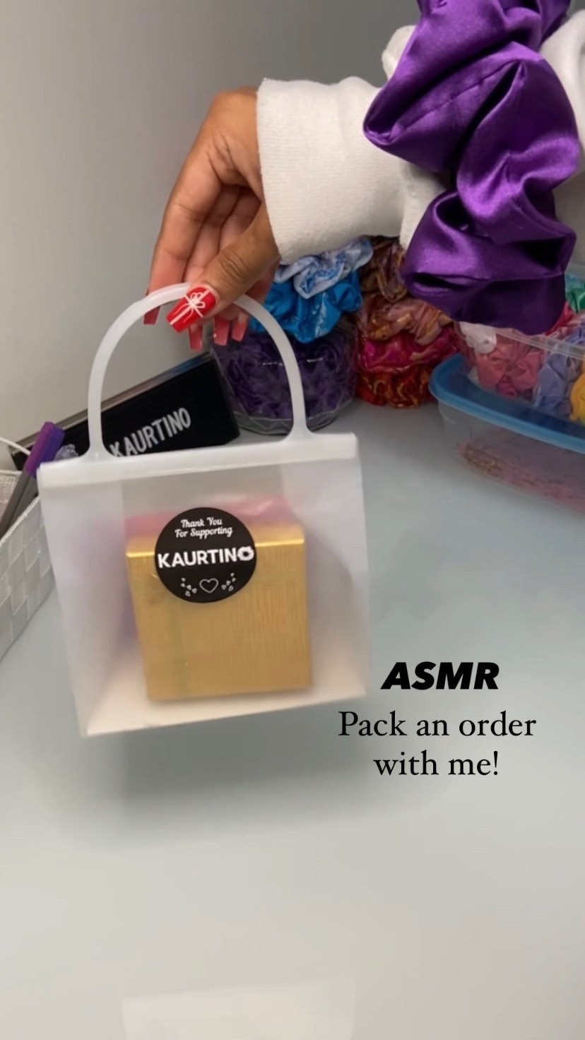 Pack an order with me π₯° This customer ordered a small Red Velvet Scrunchie for pick upβ€οΈ
We accept orders via our website or DM π«Άπ½
#scrunchies #asmr #packanorderwithme #packanorder #kaurtino #smallbusiness