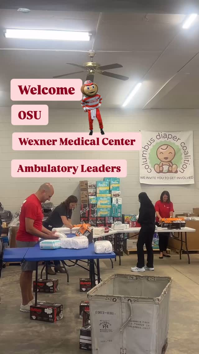 Welcome OSU Wexner Medical Center Ambulatory Leaders ⭐️⭐️They brought diapers to donate & got right to work volunteering & serving!
🧷Packed 5,000 diapers
🍼Bagged 270 packs ready for transport to our partner agencies
♥️Donated 934 diapers
👶Impacted 507 babies
So grateful for their heart to serve & joy to give👊💪 #gobucks #leaders #osudayofservice #giveback #besa #cbusdiaperco #forthekids