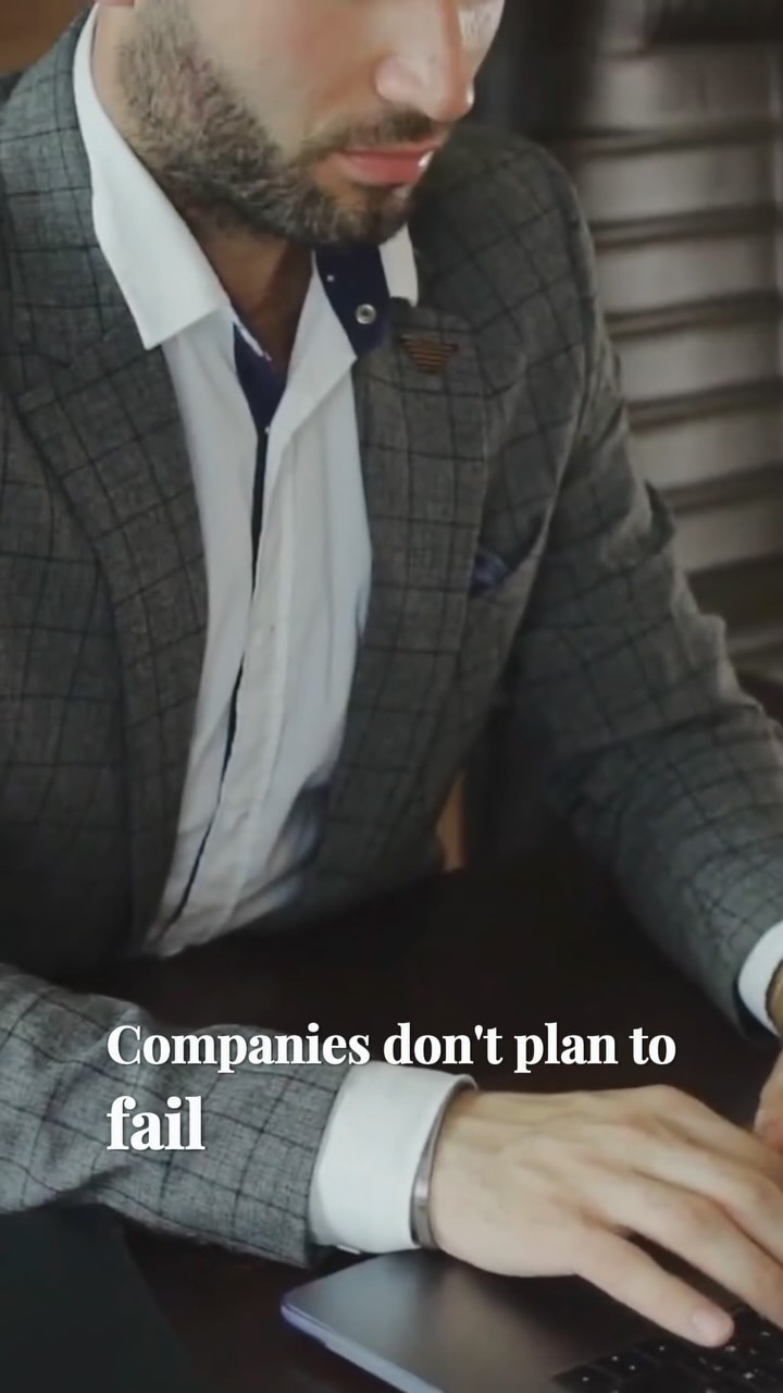 Companies don’t plan to fail… However, most fail to plan. Pay attention | #rich #success #motivation #business #leadership #motivationalquotes #entrepreneur #mindset #wealth #psychology
