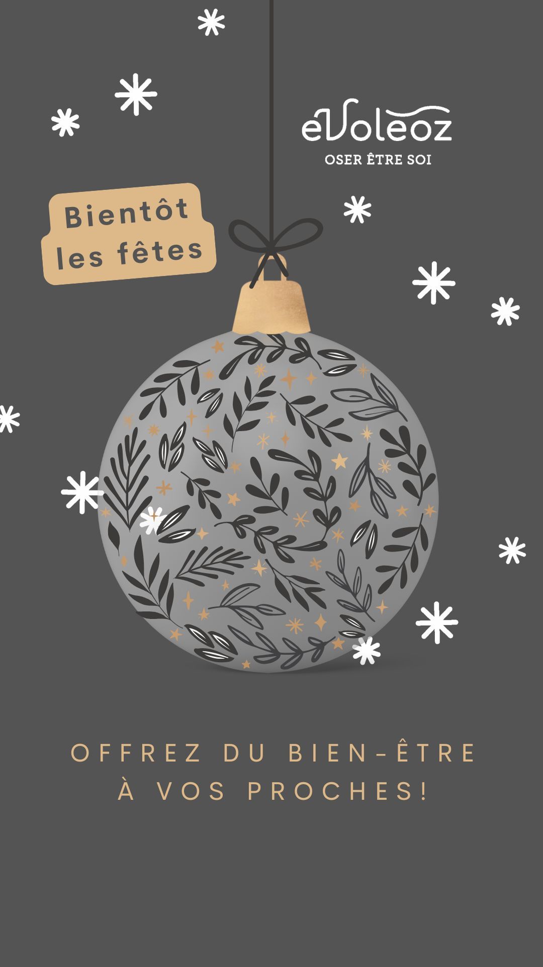 Bientôt les fêtes !
Quoi de plus fabuleux que d'offrir du bien-être 🌟 on ne prend jamais du temps pour soi ou on le repousse sans cesse en pensant "je le ferai plus tard" mais ce "plus tard" n'arrive jamais ! Alors les fêtes de fin d'année sont la période idéale pour nous rappeler de prendre soin de nous et de nos proches.
✨ ✨ ✨ réservez-vite maintenant vos cartes cadeaux Évoléoz !
Vous offrirez un moment suspendu, une déconnection totale... massage corporel, facial, soin du visage, drainage, réflexologie faciale ou plantaire, bain sonore, soin énergétique, shiatsu, etc.
Il vous suffit de vous rendre sur le site Évoléoz
Laissez-vous guider par l'onglet "Carte cadoz" en haut à gauche 💫
Bienvenue chez Évoléoz
#Colombes #boulognebillancourt #LaGacilly #espacebienetre #osezetresoi #fetesdenoel
#fete2024 #noel2024 #findannee #bienetreaunaturel