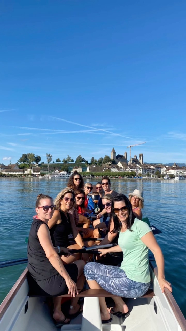 Vorstandsusflug zur Insel Lützelau mit em Dracheboot! Besser het dä Abig nöd chönnä si!!