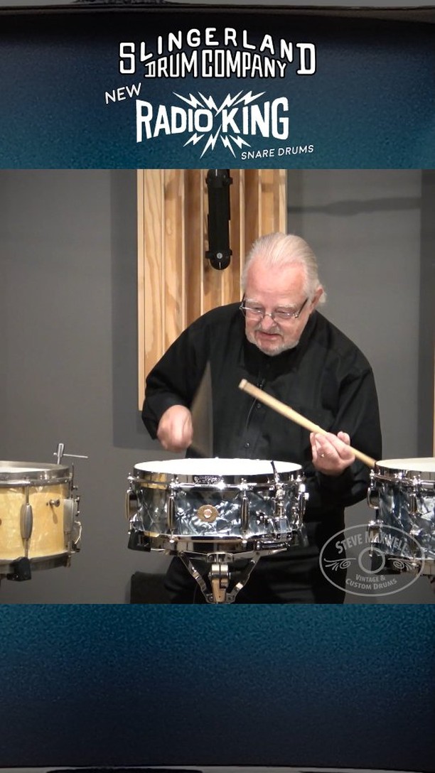 Check out Slingerland's brand new Radio Kings compared to a 1930s original! You can get some great tones out of these beautiful drums.
Full video on YouTube! Available now on our Reverb Store (in bio).
.
.
#vintage #drums #vintagedrums #slingerland #radioking #drumshop #drummer