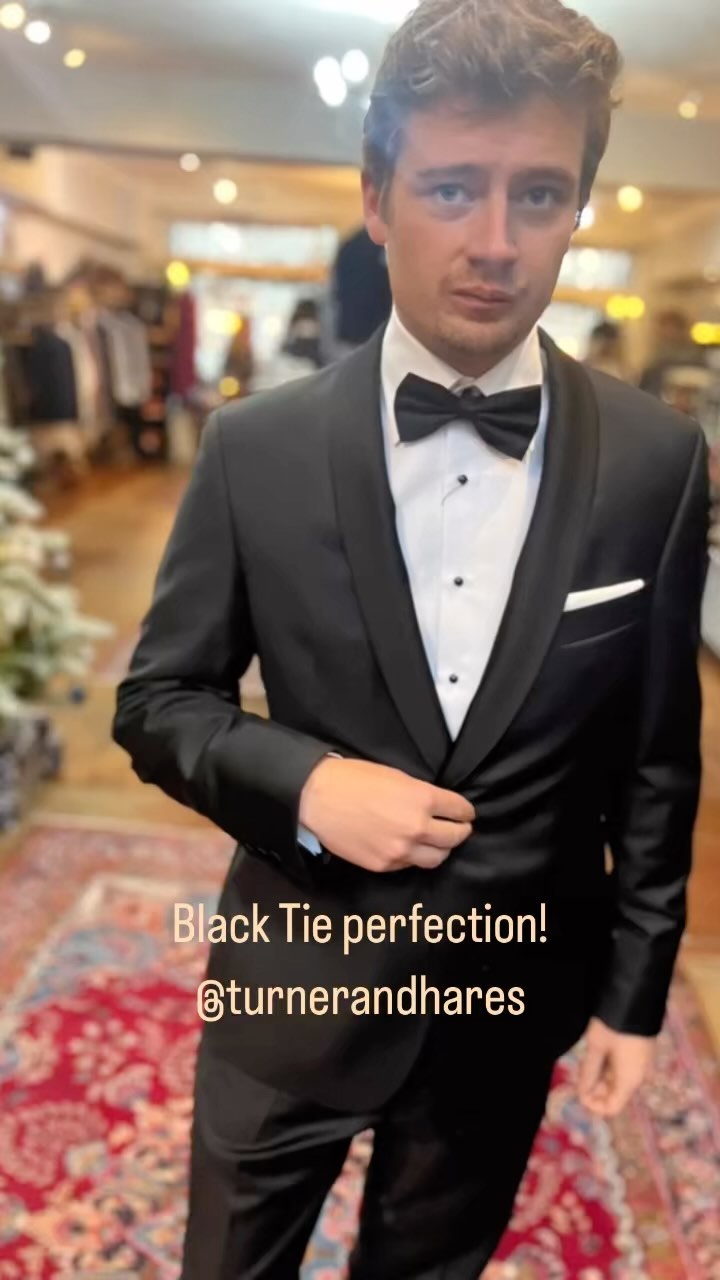 Black Tie season. Book a made to measure appointment and be prepared for next year or take a look at our ready to wear jackets and trousers #turnerandhares #eveningsuits#blacktie #etonshirts #stenströms #cirencester#shoplocal