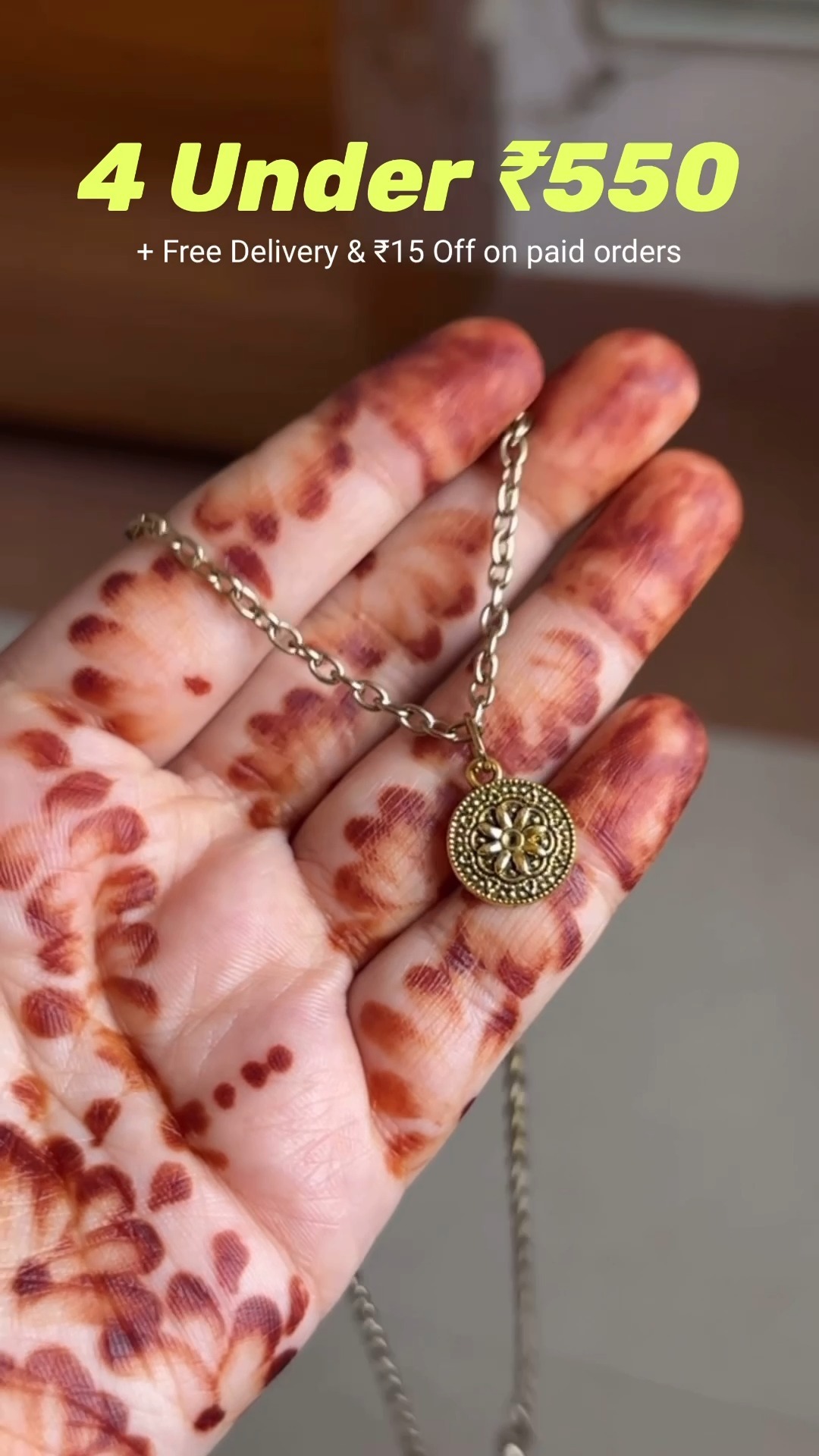 BUY 4 UNDER ₹550 on our website FOR LIMITED PERIOD
✅ Sale Starting From ₹99 On Our Website
✅ No Coupon Code Required
✅ Free Delivery Just Above ₹298! 😱
✅ Cod Available 😱
➡️ Our Daily Wear Jewellery Pieces Are Meant For Both Men & Women
✨❤️🤌🏻
Jewellery | Anti-tarnish | Small Business Finds | Pendant With Chain Necklaces | Simply Gorgeous India | Etsy Shop | Vintage Accessories | Gold Pendant Necklaces | Men Jewellery | Men Rings | Men Fashion | Men Style | Ootd | Outfit Check | Styling Ideas | Pinterest Styling | Silver Jewellery | Fashion Accessories | Meesho Finds | What To Shop | Jewellery Aesthetics | Small Business | Grunge Style | Soft Grunge | Men | Men Bloggers | Korean Fashion | Kdrama | Kpop | K-pop Fashion | Fashion Accessory | Fashion Trends | Gitf Ideas For Him | Gift Ideas For Her | Gifts | Valentine's Day Gifts | Gifting | Gen Z Fashion | Gen Z Style | Gen Z | Gifting ideas for girlfriends | love | relationship | couple gifts