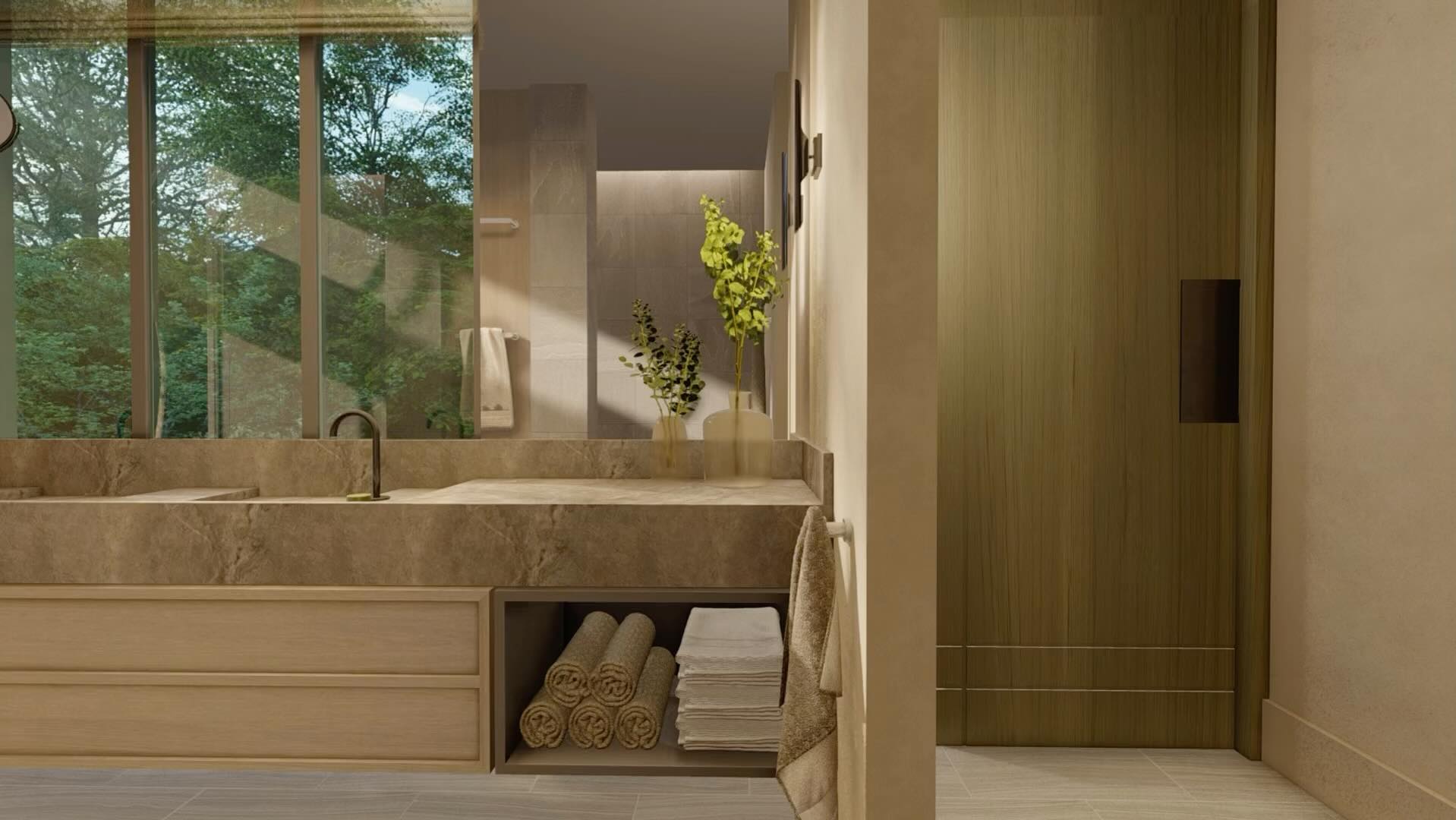 Bathroom in forest house
#bathroomdesign #interiordesign #design #gessi #refin #bathtub #freestandingbath #japandi #mosaic #art