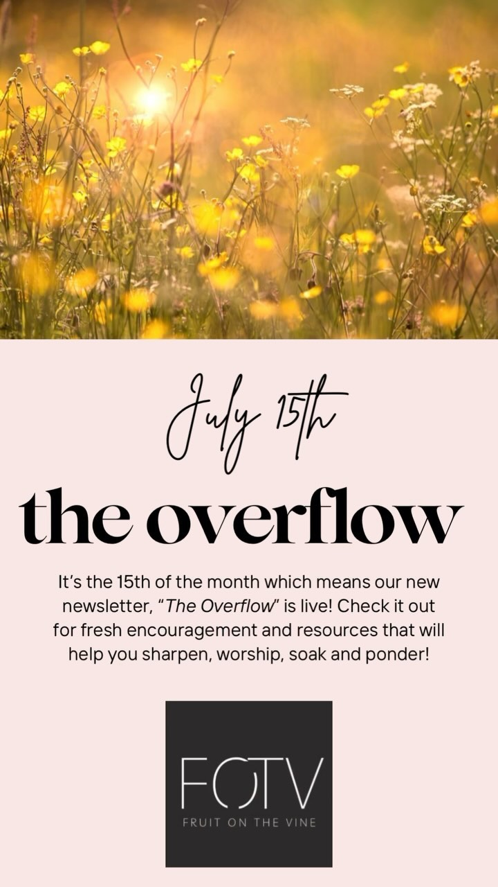 Happy July 15th, friends! The Overflow out now - link in bio.