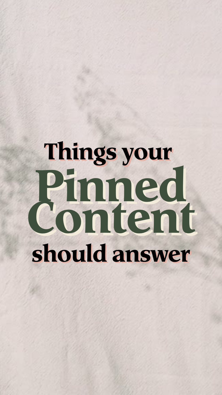 The cool thing about social media platforms such as Instagram & TikTok is it allows you to pin content on your profile. But what content should be pinned as a business page? 🤔❓
#milwaukeesmallbusiness #milwaukee #socialmediaagency #socialmediacontent #socialmediatips #smallbusiness