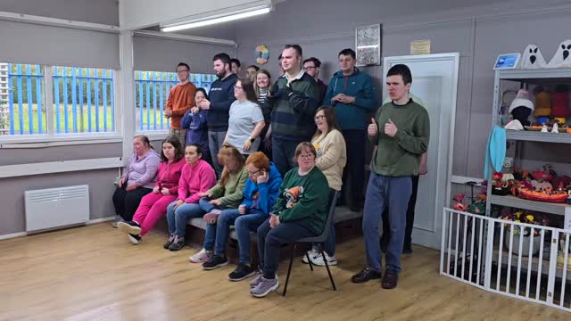 Friday was a memorable day at Live Life. A special visitor came to see the participants, the High Sherrif of Co.Antrim Patricia Berry. Participants performed the song 'Unstoppable' using Makaton sign language.
@aldermanagrehan