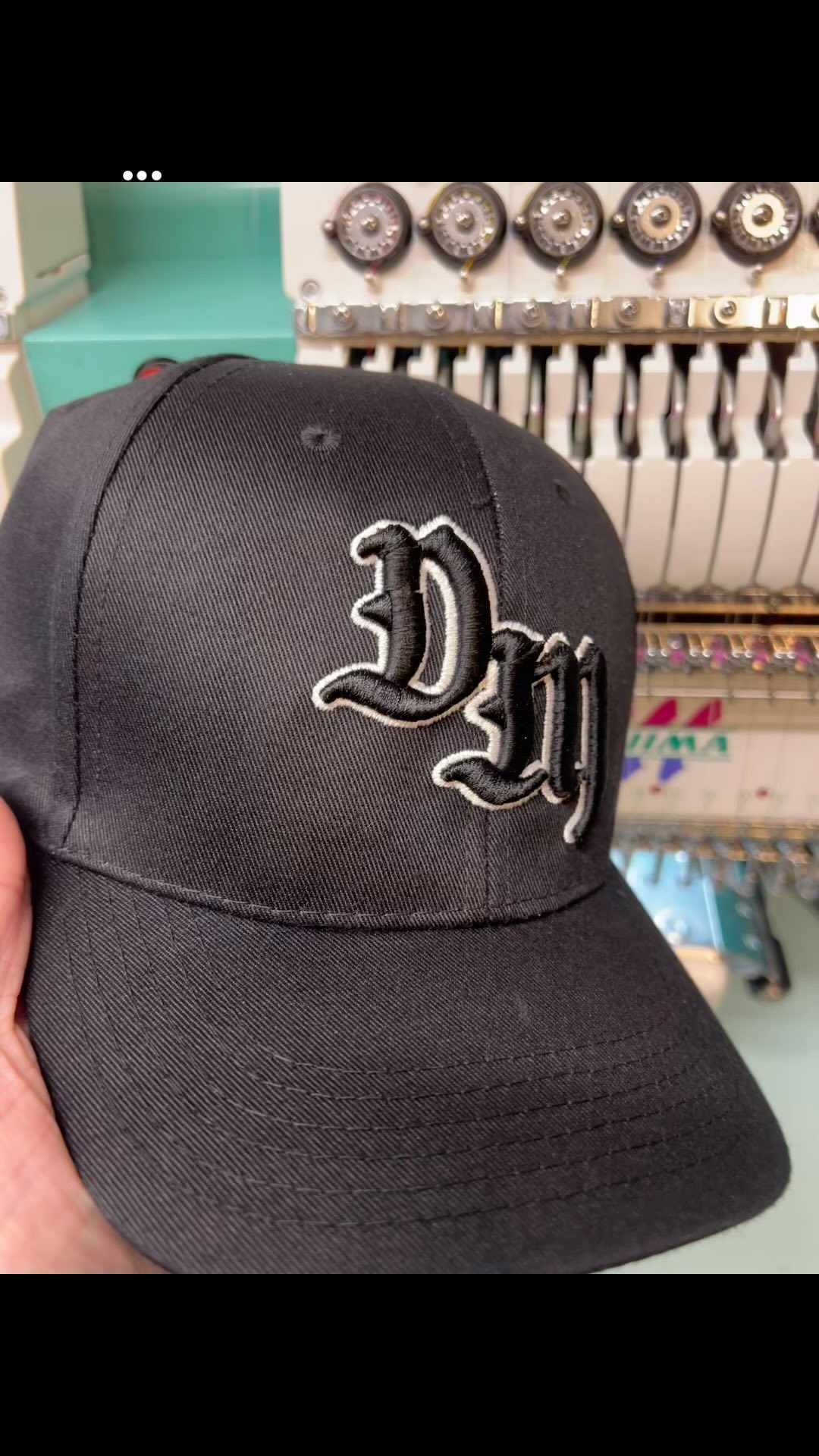 Recycled cap with raised embroidery made with recycled threads by Madeira Thread. Prices starting as low as $17.50! Get your business a fancy look!
