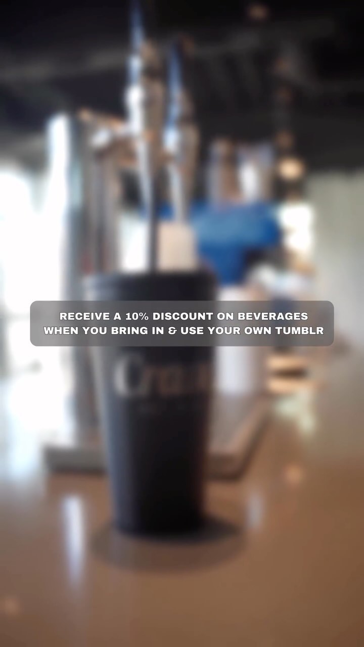 Now when you bring in your own tumbler, we’ll give you 10% off any beverage of your choice. 🥤
Save money while saving the planet 🌎
Let us know in the comments the first beverage you’ll order with your own tumbler. 🥤
#cravethis #gogreen