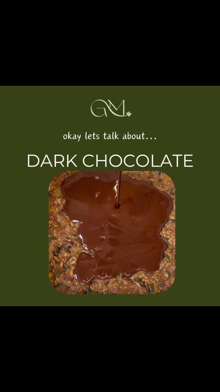 🍫 Dark Chocolate 🍫
Chocolate is one of the most popular sweets out there, but is dark chocolate a luxurious treat or a superfood… could it possibly be both?!
Quantities of cocoa in dark chocolate varies significantly. Studies show that the higher the % cocoa the more likely it is to be beneficial for health. “Good quality” choc usually means higher cocoa % therefore less added ingredients including refined sugar and preservatives. It’s the cocoa that is a natural source of fibre, vitamins and minerals. 🧪
Antioxidants: Polyphenols are the cocoa beans natural defence and act as an antioxidant. The better quality the choc the more polyphenols are retained 💥
Gut health: polyphenols are fuel for your gut bacteria, which help keep the gut healthy and efficient. Cocoa is a prebiotic (fibre) which your gut easily digests. Essentially if the choc is “good quality” the gut loves it 🦠
Heart heath: cocoa butter in choc contains oleic acid, a heart healthy unsaturated fat. Research has linked natural compounds in cocoa to improved blood pressure & cholesterol and reduced risk of heart disease ❤️
Brain & Mood: Flavanols are a polyphenols in choc, and are linked to improved brain function. Some research suggests they provide some protection against declining brain function (dementia)! Flavanols also stimulate endorphin release, and cocoa is involved in serotonin production - both lift your mood! 🧠
Chose your dark chocolate carefully
❕Some dark choc has lower % cocoa and high levels of additives, refined sugar and other ingredients… essentially diminishing its nutritious effects.
❕ Aim for at least 70% cocoa
❕ Pick a choc with the least ingredients
❕ Darker the chocolate (higher %) = more caffeine inside, don’t binge at bed time 💤
❕ Moderation is key, a couple of pieces after a meal or as part of a snack is perfect
Lots of my recipes incorporate some dark choccy, look after for them!
Warm wishes, Dr Grace 🌿
#darkchocolate #antioxidants
#womenshealth #nutrition #healthyeating #hormones #pregnancy #menopause #postpartum #fertility #pregnancynutrition #menopausenutrition #postpartumnutrition #fertilitynutrition #pregnancydiet #menopausediet #fertilitydiet