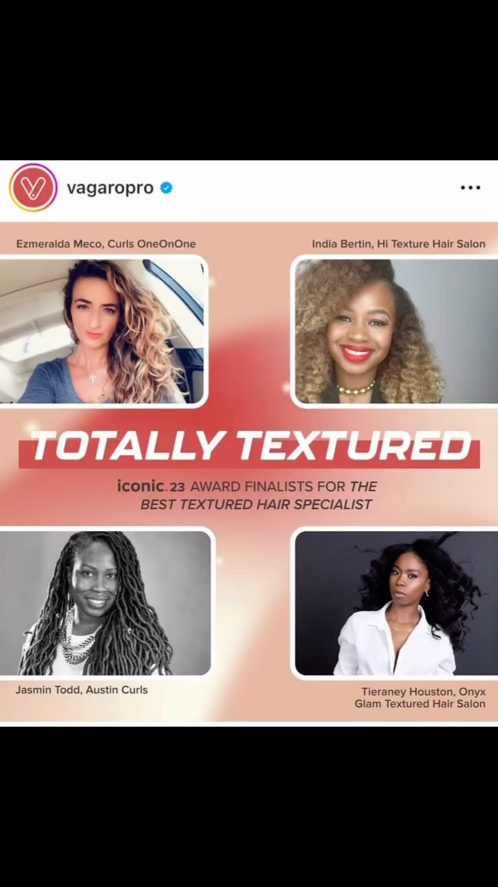 Excited to announce that I have been nominated for the Vagaro’s Iconic Award for Texture. Wish me luck 🤞🏾🙌🏾 Congrats to the other nominees.