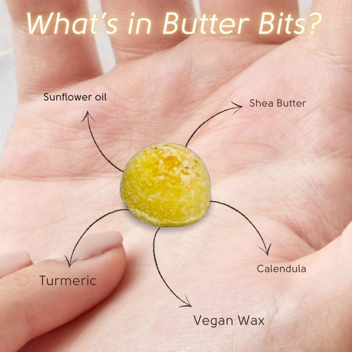 Calm lotion bars made with Calendula & Turmeric for happy hands.
Why happy?
Butter Bits stay on your skin. Your skin wants moisture that lasts, not one that evaporates.
Lotions that come in a plastic tube have tons of water and need preservatives.
Lotion bars are great in that you just don’t need preservatives if there is no water in the ingredients.
Coloring with Turmeric ups the anti-oxidant content, making it super food for your skin.
#eatwithyourhands #travelsizeskincare #lotionbars