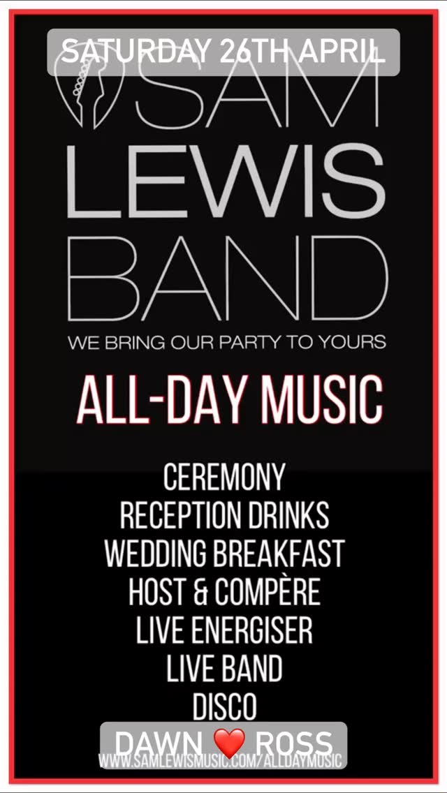 Saturday 26/04◾️Dawn & Ross◾️Hitchin Priory◾️What a blast ◾️ #HertfordshireWeddingMusic #HertfordshireWeddingBand #HertfordshireWeddingSupplier #HertfordshireFunctionBand #HertfordshirePartyMusic #HertfordshirePartyBand #HertfordshirePubBand #LondonPartyMusic #LondonPartyBand #LondonFunctionBand #LondonPubBand #LondonWeddingSupplier #HertsWeddingMusic #HertsWeddingBand #HertsFunctionBand #HertsWeddingSupplier #HitchinWeddingBand #HitchinPartyBand #HitchinPubBand #HitchinWeddingSupplier #LiveMusicLondon #LiveMusicHitchin #LiveMusicBucks #LiveMusicHerts #LiveMusicBeds #SamLewisBand #SamLewisMusic #SamLewisWeddingAndPartyBand #SamLewisHertfordshire #SamLewisSinger