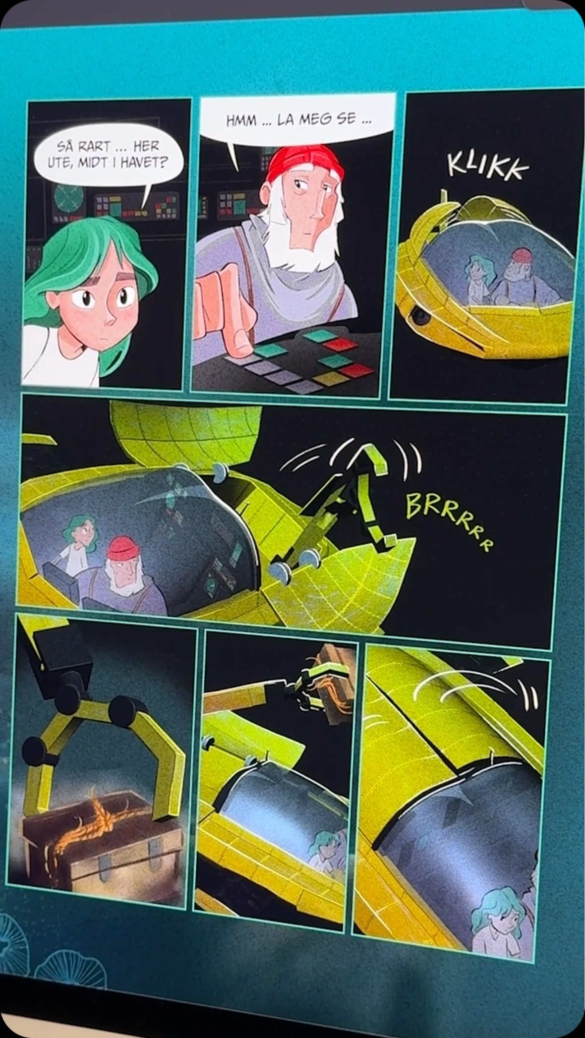 Ny bok betyr nytt ubåt-design av vår egen ubåt-designer Lars. Ophelia og Bernard opplever nye eventyr i splitter ny farkost i boka «Ildsjø» i Krypto-serien! Link i bio! 🪼
@arkbokhandel @hansjorgensandnes @gyldendal_no #leseglede #kryptoserien #lesehest #nybok #sandnesmedia #spenningforstoreogsmå #tegneserie @jonlovaas_scenographer #barnebøker #illustrasjon #design