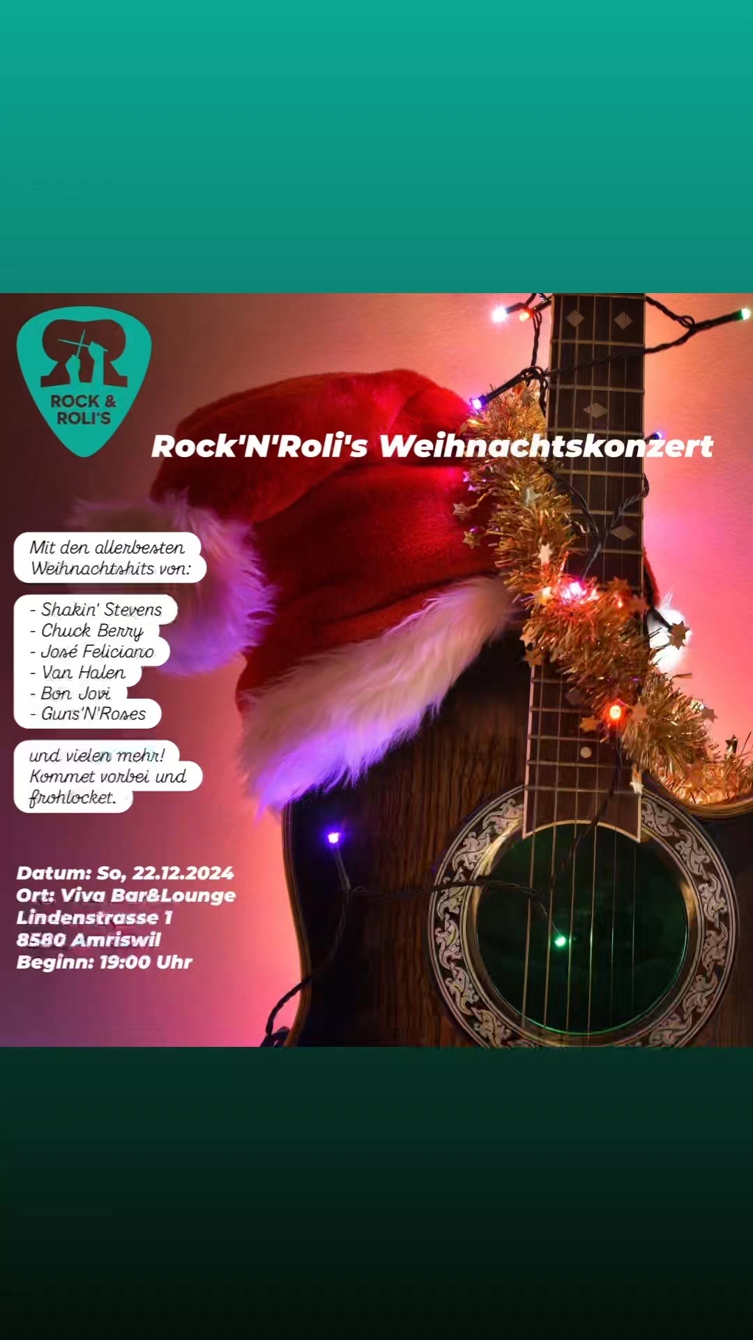 #gitarrelernen #GitarreLernen #gitarrelernenfetzt
#ChristmasRock #weihnachtskonzert #vivabarlounge #rocknrolismusikshop #amriswil #gitarre