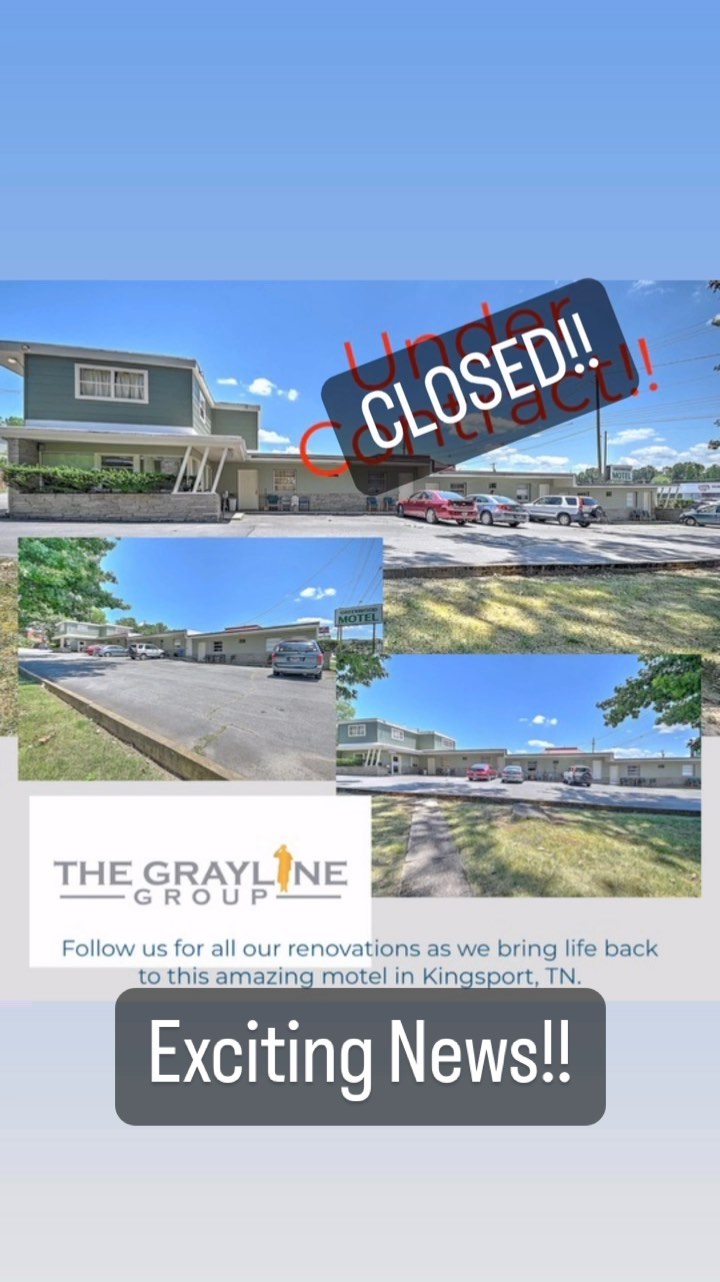 We are excited to announce that we are now the proud owners of a historic old Motel in Kingsport, TN! Follow along with us on our journey to bring this place back to life and provide critical high quality housing to the Tri-Cities!!!
#thegraylinegroup #commercialrealestate #apartmentliving #realeststedevelopment #tricitiestn #kingsporttn #mediumtermrental #renovation
