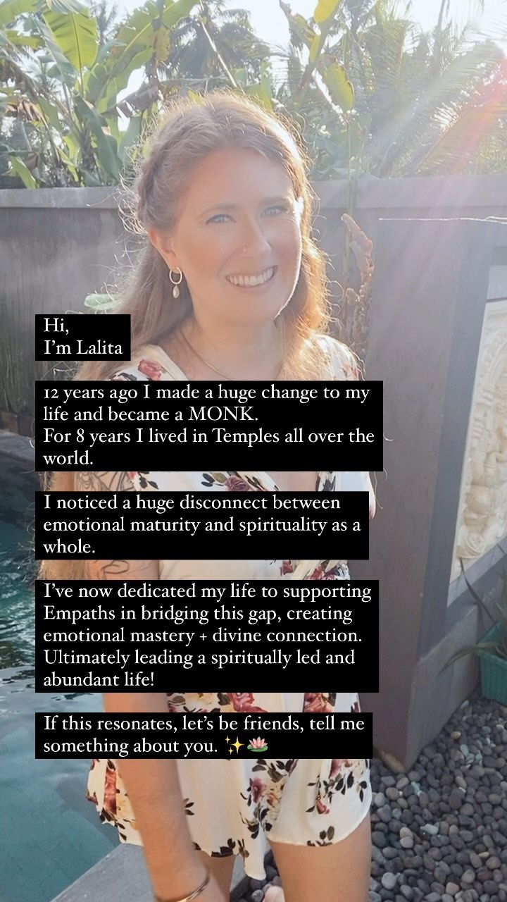 So happy you’re here, lovely!
I mix everyday practical reality with emotional mastery tools to co-create and lead a spiritual and abundant life.
And teach my clients how to do the same.
I don’t believe that spirituality is seperate from other areas of life, nor is just
living an abundant life,
acquiring psychic abilities
or seeing our inner world and others with great precision.
I believe it’s the curation of deep humility and trust in Divinity/Supreme/God/Truth, allowing this relationship to be the leading force in our lives.
And this quality of humility is how we can ground and practically apply our subtle spiritual space into physical reality.
What about you?
What are some of your beliefs around this topic?
How have those beliefs supported you in your life so far?
I look forward to hearing your realisations. ✨
In loving service,
Lalita
#spiritualawakening #spiritualledlife #shadowwork #shadowworker #emotionalmaturity #emotionalmastery #monklife #truthseekers #empathlife #infjlife #infppersonality #beliefsystem #spiritualpath #spiritualcoach #humilityiskey ##divinegrace