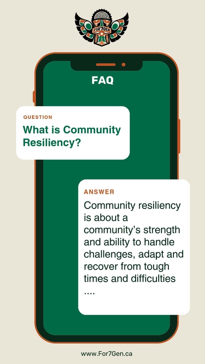 Community resiliency is about a community’s strength and ability to handle challenges, adapt and recover from tough times and difficulties. It means being connected, supporting one another, and using skills, knowledge, and resources to keep the community strong. For many communities, resiliency includes protecting the land, preserving culture and traditions, and creating a community where everyone can thrive together.
Is building resiliency a priority in your community?
