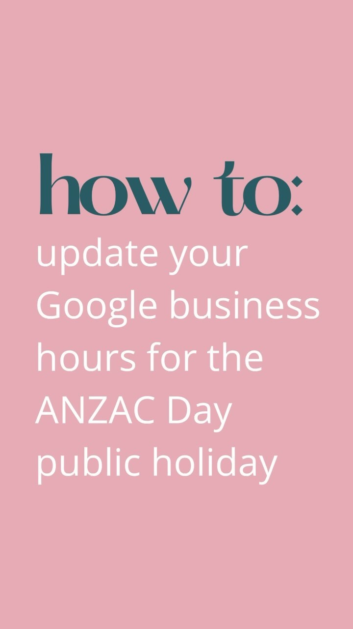 Me again… just a reminder to make sure you update your Google Business Profile and let your customers/clients know if you’re open on Thursday (ANZAC Day) 🌅
#googleprofile #googlebusinessprofile #smallbusiness #smallbusinesssupport