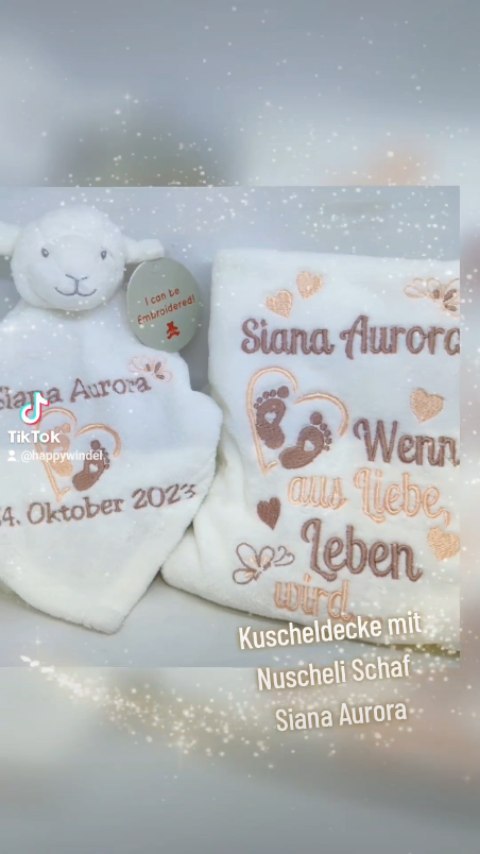 Geburtsgeschenk für Siana Aurora💕
.
.
#siana #aurora #aurorarunaway #aurorarunaway #babyboomer #kuschelzeitmitfrauchen #schaf#kuscheldecken #handmade #geeat #fypシ #fyp #fypシ゚viral #fyyyyyyyyyyyyyyyy #familia #familytime #familenzeit #momentday #pageforyou #itsme #sweety #babyrimommyc #babytime #geburtstagsgeschenk #geschenkideen #geschenke